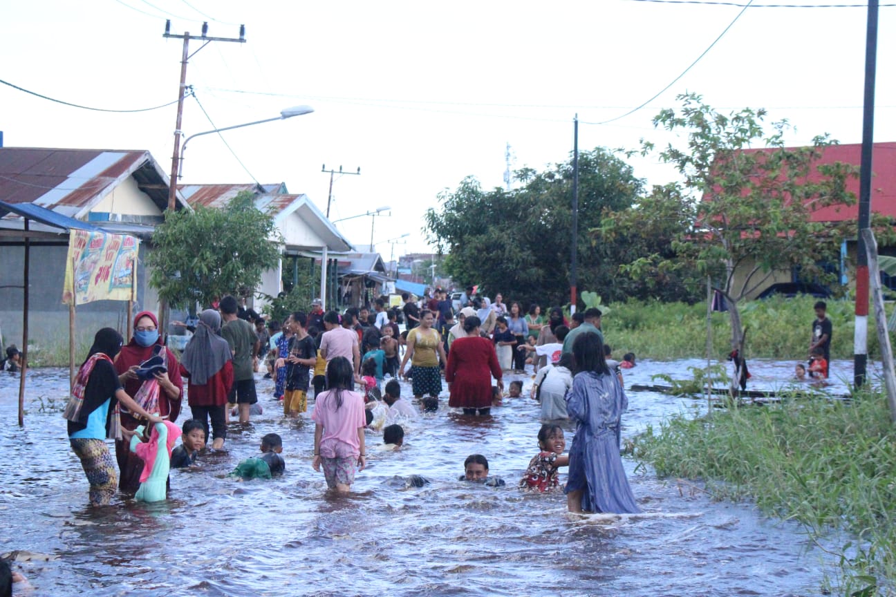 Banjir Luapan Sungai Kahayan Kembali Terjadi, Warga Pertanyakan Janji Para Pejabat